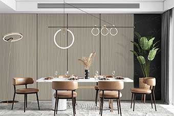 河源轻奢风格-餐厅