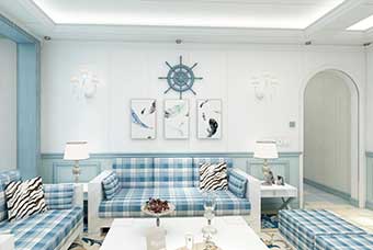 河源地中海风格-客厅