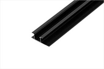 河源航空纤维墙咔铝合金带灯中条（哑黑氧化）