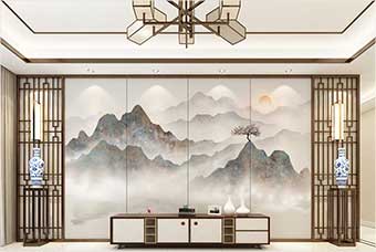 河源森佰汇航空纤维（山水画系列）